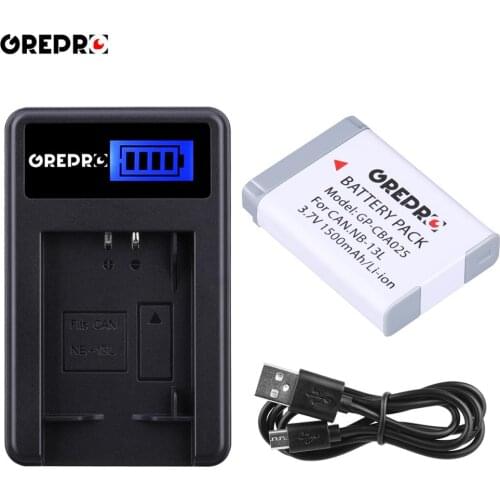 1500mAh NB-13L NB13L Battery + NB 13L Charger for Canon PowerShot G5X G7X G9X G7 X Mark II G9 X SX620 SX720 SX730 HS Camera