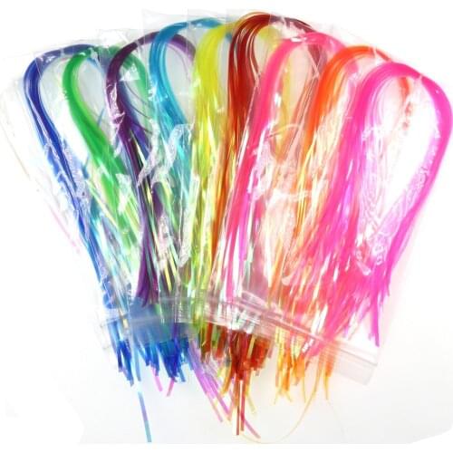 Bimoo 10PAKS 2mm Magum Flashabou Mylor Flash for Stonefly Nymph Streamer Trolling Lures Fly Tying Material