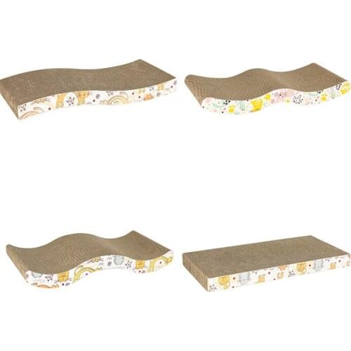 Sofa Design Cat Scratching Corrugated Board Toy Scratcher Bed Pad For Pet Cat cat scratch board 4CM thick high density supplies