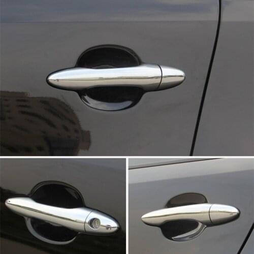 FUNDUOO For Kia Sportage 2011 2012 2013 2014 New Chrome Car Door Handle Cover Trim Sticker Accessories Free Shipping