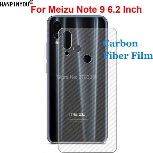 For Meizu Note 9 Note9 6.2" Durable 3D Anti-fingerprint Transparent Carbon Fiber Back Film Screen Protector (Not Tempered Glass)