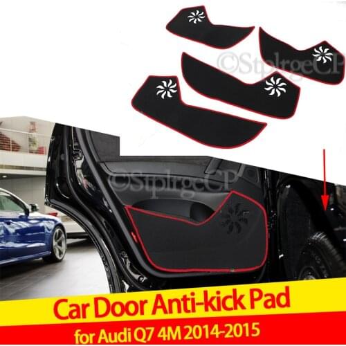 Door anti-kick pad door protection pad door panel cover pad car door sticker For Audi Q7 4M 2014-2015