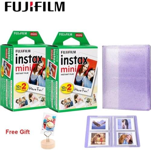 40 sheets Fujifilm Instax Mini Film White Edge Photo Paper For Mini LiPlay 11 9 8 70 90 40 LINK Instant Camera with Photo Album