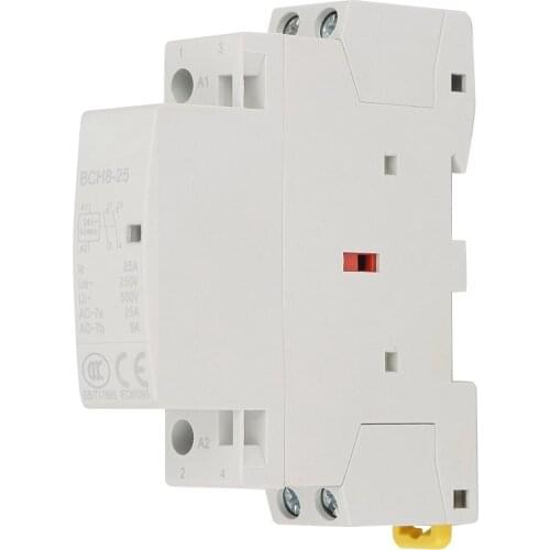 2P 25A 24V 2NO 50/60HZ Din Rail Household AC Contactor High Quality Low Noise Energy Saving Compact Size Superior Performance