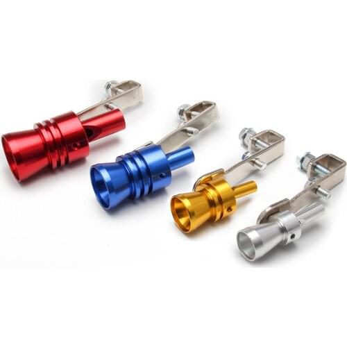 Motorbike Car Racing Tunning Exhaust Turbo Whistle Pipe Sound Muffler Blow Off Valve Universal Simulator Whistler S/M/L/XL