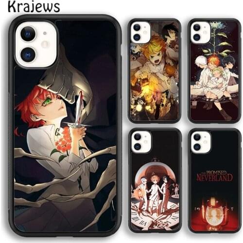Krajews Anime Promised Neverland Soft Phone Case Cover For iPhone SE 6s 7 8 plus X XR XS 11 12 pro max Samsung Galaxy S8 S9 S10