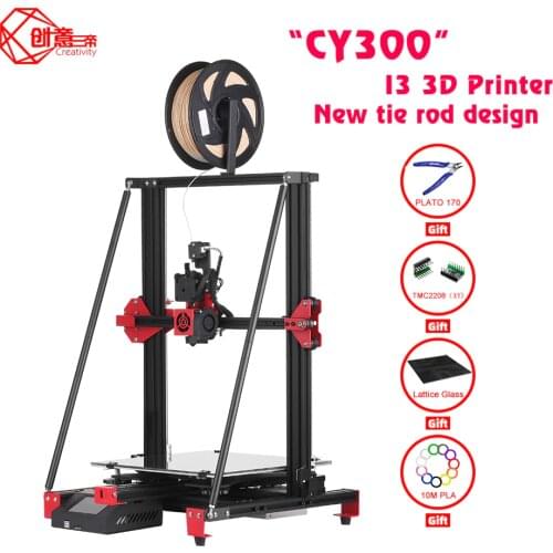 Creativity FDM CY300 I3 3D printer kit ultra-quiet main TMC2208 driver mute supports automatic leveling large area printing size