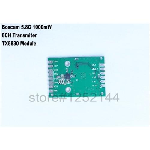 New Released Boscam 5.8G 1000mW 8CH Wireless Audio Video Transmitter Module TX5830 Multifunctional Use
