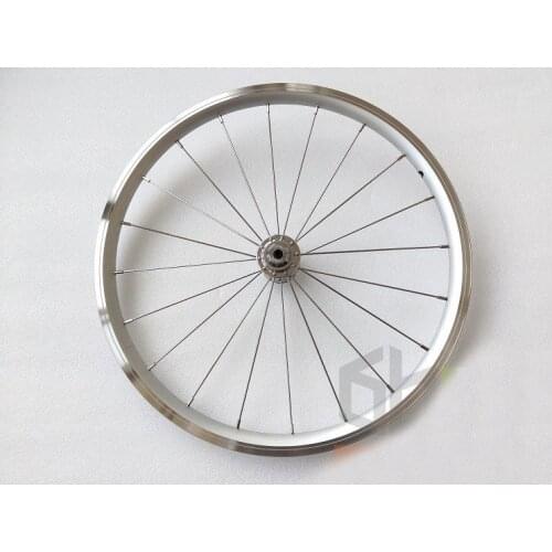 74mm front wheel 406 wheel set bearing hub 20 inch front wheels set for folding bike silver bicycl wheel