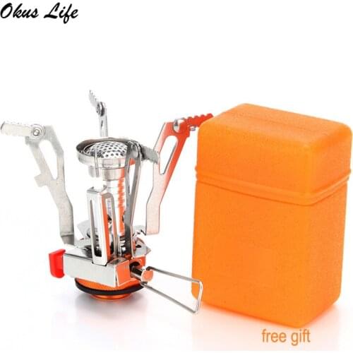 3000W Outdoor Long Tank Changer Split Type Burner Head Interface Gas Tank Adapter Home Electronic Ignition with Carrying Case