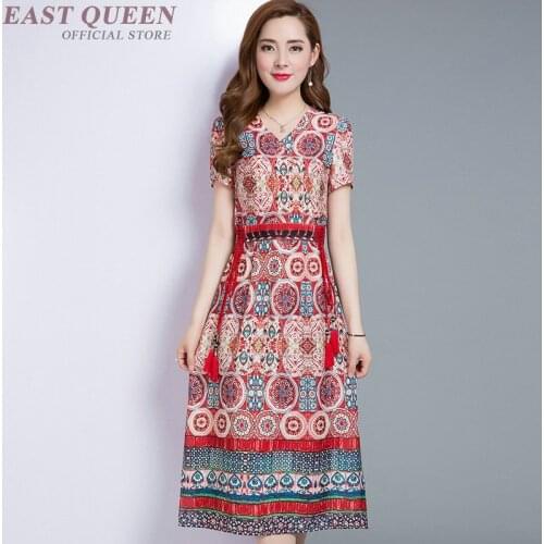 Hippie boho dress mexican style beach dresses beach tunic side slit short sleeve bodycon women boho dress KK2037 Y