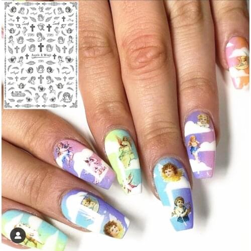 TSC series angel DESIGNS TSC-186 3d nail art stickers decal template diy nail tool decorations