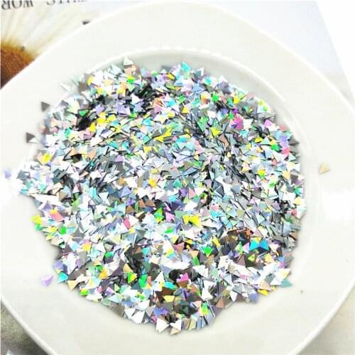 Ultra-thin PET Sequins 3mm Mini Paillettes Laser Glittering 3D Nail Sequin Eo-Friendly Loose Sequin for Nails Art Decoration 10g
