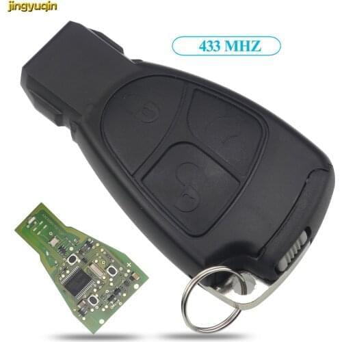 Jingyuqin Smart Car Key 433MHZ + Chip For Mercedes Benz B C E ML S CLK CL 2/3 Buttons Remote Circuit Board FOB Styling