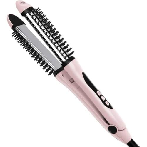 Hair Flat Iron Keratin Hair Straightener Ceramic Professional Straightening iron Curler Fast Heat Hair Straightener Brush