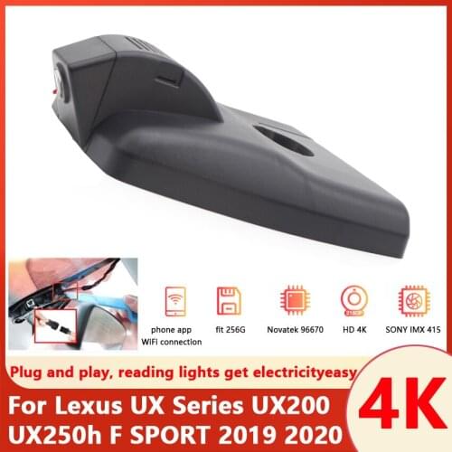 Plug and play Car DVR Wifi Video Recorder Dash Cam Camera For Lexus UX Series UX200 UX250h F SPORT 2019 2020 high quality HD 4K