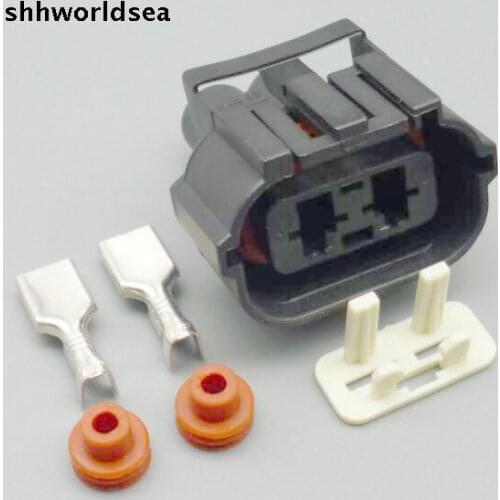 Worldgolden 5/30/100sets 6.3mm electrical 2p female auto wire harness connector 344081-1 344089-1