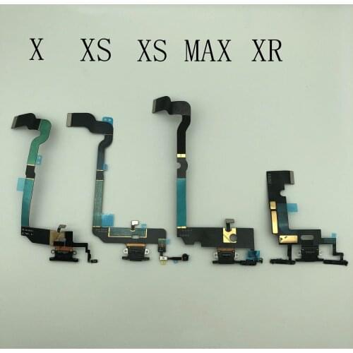 1pcs Charging port For iPhone x xs xr xs max Charger Dock USB Connector Data Charging Flex Cable with Headphone Jack Flex Ribbon
