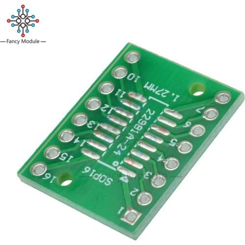 10pcs SOP16 SSOP16 TSSOP16 To DIP16 0.65/1.27mm IC Adapter PCB Board
