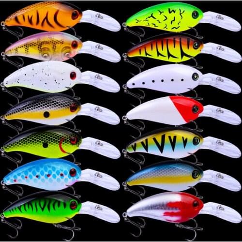 14 PCS Hot stamping outside laser Fishing Lure Artificial Hard Baits 10cm/14.5g Crank bait Jerkbait Wobbler Fishing Tackle