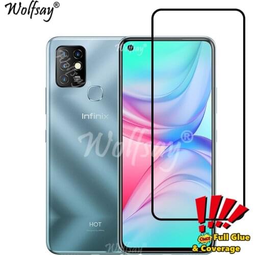 2PCS Tempered Glass For Infinix Hot 10 Screen Protector Full Cover Glass For Infinix Hot 10 10T 10S NFC Glass For Infinix Hot 10