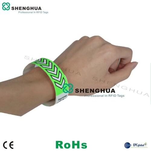 200pcs/pack Good quality promotional cheap UHF Alien RFID smart tag paper rfid wristband bracelet tag