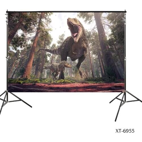 3D Jurassic World Dinosaur Kids Birthday Party Photography Studio Backdrop Background Dinosaur Theme Photography Backdrops Props