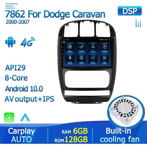 Android 10 GPS Stereo For Dodge Caravan 4 For Chrysler Voyager RG RS Town&Country RS 2000-2007 Car Radio Multimedia Video Player