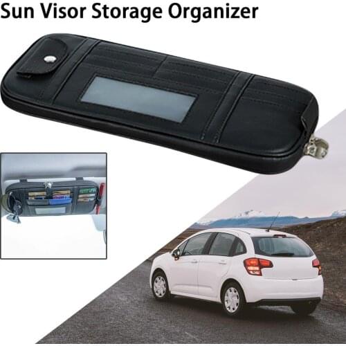 Car Sun Visor Organizer SUV Interior Accessories Pocket Organizer