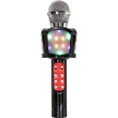 Wireless Bluetooth Karaoke Microphone,4 in 1 Handheld Karaoke Microphone Speaker Compatible with Android/IOS Devices