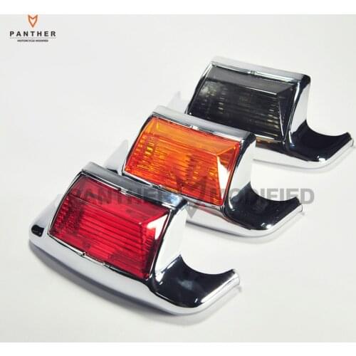 3 colors Motorcycle Front Rear Fender Tip Light Lens case for Harley FLHT Electra Glide Standard