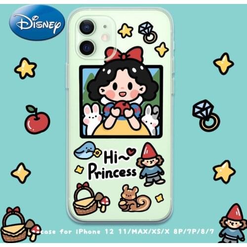 Disney Phone Case for IPhone 6S/7/8P/X/XR/XS/XSMAX/11/12Pro/12mini Schneewittchen Case Cover