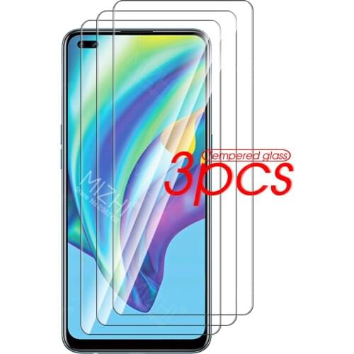 For oppo reno 4 lite case 3pcs tempered glass for oppo reno4 lite reno 4 lite 4lite reno4lite protective glass phone cover