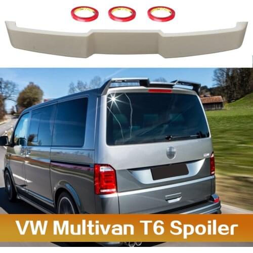 For Volkswagen Multivan T6 Spoiler ABT Design Gloss Black High Quality ABS Material Dedicated Tail Modified Car Rear Trunk Wing