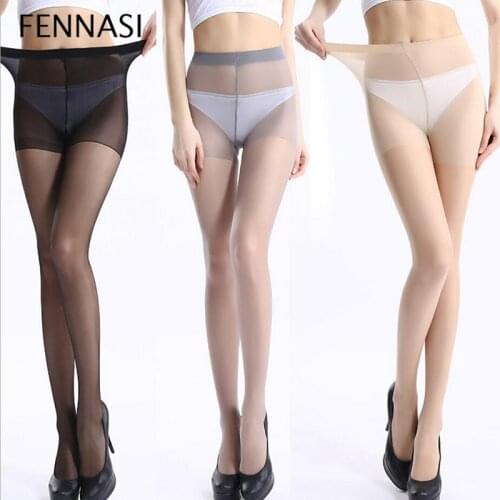 FENNASI 3 Pairs Women Tights Fashion 4 Style Summer Lady Pantyhose Nylon Transparent Invisible Thin Female Stockings