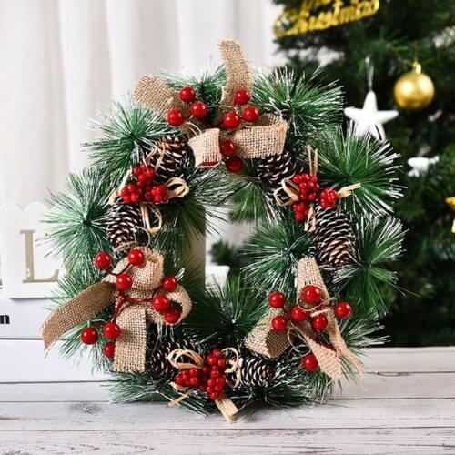 Artificial Christmas Wreath Colorful Beautiful Wall Window Door Wreath for Front Door Party Décor part