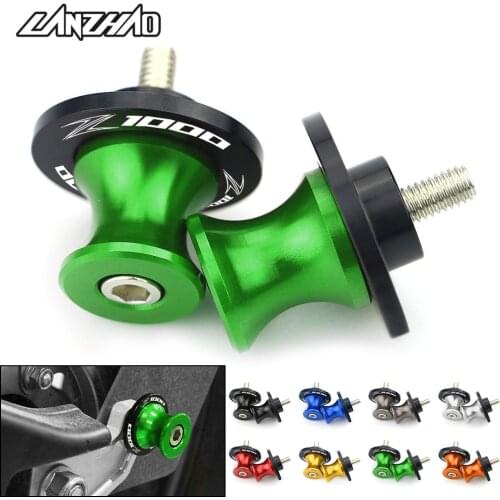Z1000 Motorcycle Swingarm Spools Rear Stand Screws Sliders CNC Aluminum Accessories for Kawasaki Z1000 2015 2016 2017 2018 2019