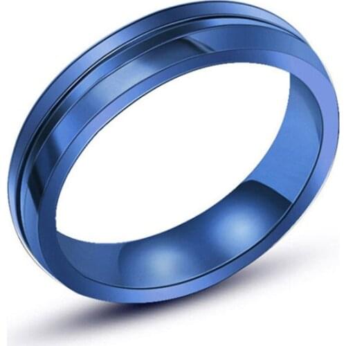 Black Gold Blue 316L Titanium Steel Ring for Men Women Lovers High Quality Index Finger Ring Jewelry dropshipping 2020