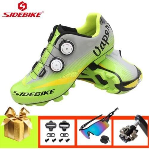 SIDEBIKE MTB Cycling Shoes Men Professional Racing Biking Self-locking Ultralight Bicycle Sneakers Outdoor Sport Mountain Bike