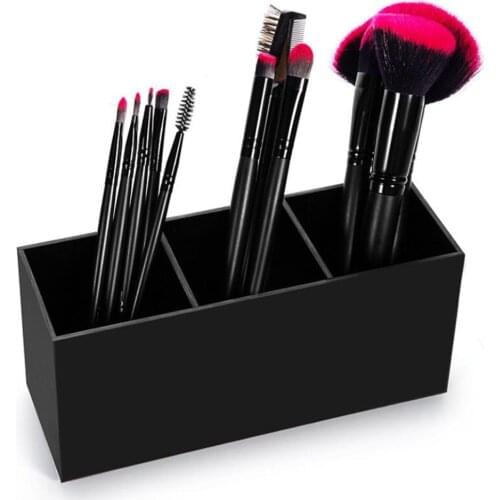 Makeup Nail Polish Cosmetic Holder Table Organizer Make-up Brush Storage Box Make Up Tools Pen Holder Rack