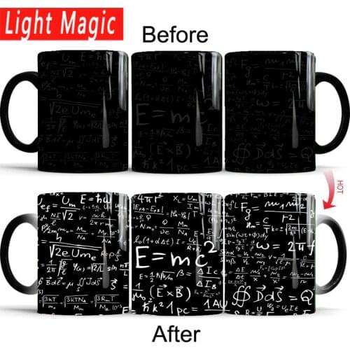 Mathematical fun calculus formula Mug Color Change Ceramic Coffee Mug and Cup Heat Reveal Magic Mugs best gift for your friends