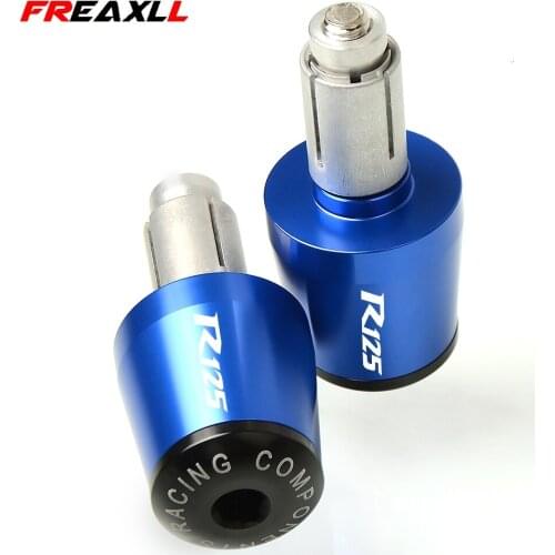 Motorcycle Accessories 7/8" 22MM Handlebar Hand Grips Handle Bar End Cap For YAMAHA YZFR125 YZF R125 YZF-R125 2009-2018