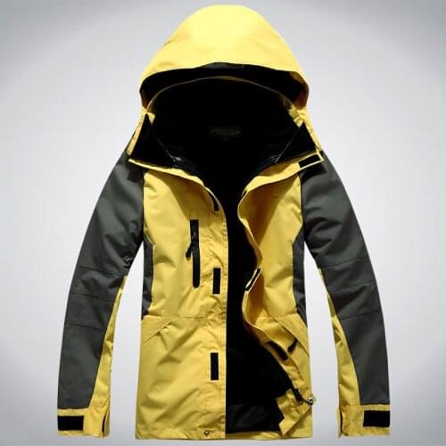 Hot Sale Men Softshell Jacket 3in1 Hiking Camping Climbing Outdoor Waterproof men Windbreaker Winter Sport Skiing Snowboard Coat