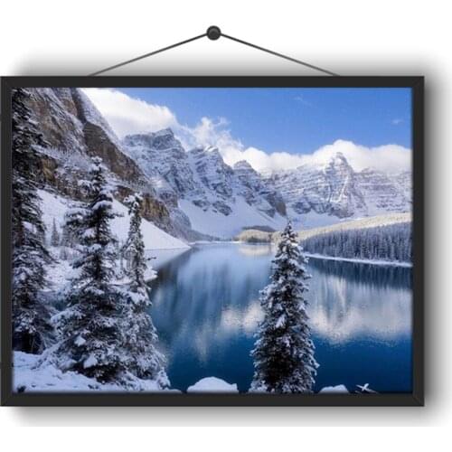 5D DIY Full Circle Diamond Embroidery Kit "Winter Landscape" Home Handicrafts, Decorations, Paintings and Decorations