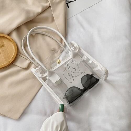 2021 Spring New Transparent Jelly Small Bag Trendy Female Bag Ins Net Red Ocean Atmosphere Small Fresh Texture Portable