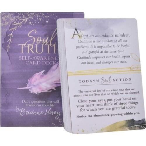 Self-Awareness Card Deck New Tarot Cards For Beginners With Guidebook Card Game Board Game Exquisite With Guidebook