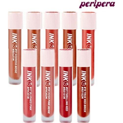 PERIPERA Ink Matte Blur Tint 3.8g Lip Gloss Moisturizing Nude Liquid Glaze Lipstick Color Professional Complete Korea Cosmetics