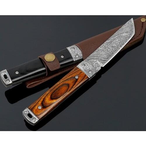 Dropship high hardness sharp tactical knife outdoor field straight knife wilderness survival fixed blade knife camping tool