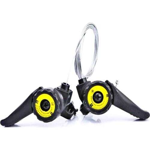 Bicycle Derailleur Non Positioning Shift Lever Compatible with 15 Speed 18 Speed 21 Speed MTB Road Folding Bike Accessories