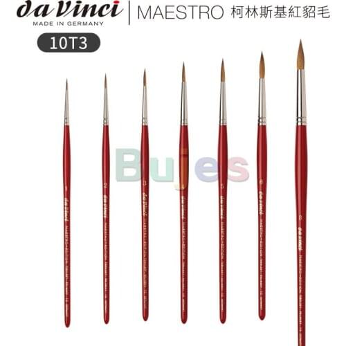 Da Vinci MAESTRO Series V10T3 ,Limited Edition Chinese Version of Collinsky Red Mink Hair Round Head Watercolor Brush